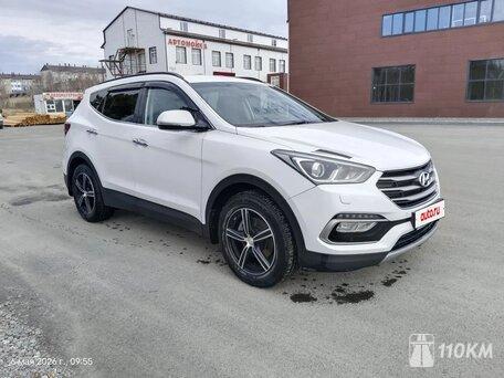 Hyundai, Santa Fe, 2400, 171, бензин, внедорожник, автомат, полный привод, среднее состояние, левый, белый, 2 350 000 ₽
